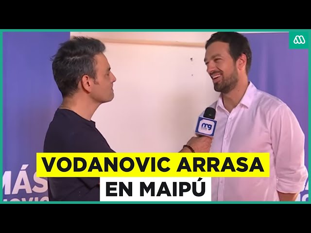 ⁣Tomás Vodanovic arrasa en Maipú: Alcalde reelecto agrade contundente apoyo