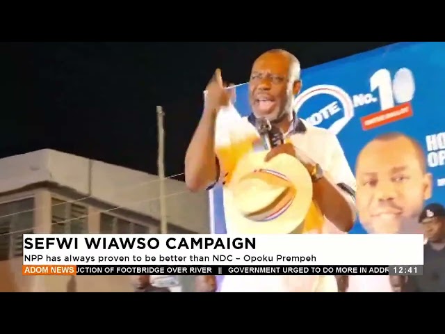 ⁣SEFWI WIAWSO CAMPAIGN NPP-Premotobre Kasee on Adom TV (28-10-24)