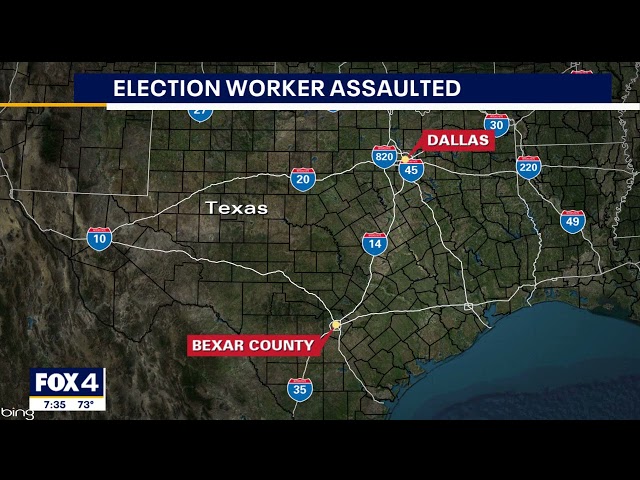 ⁣Man assaulted election worker after being told to take off MAGA hat