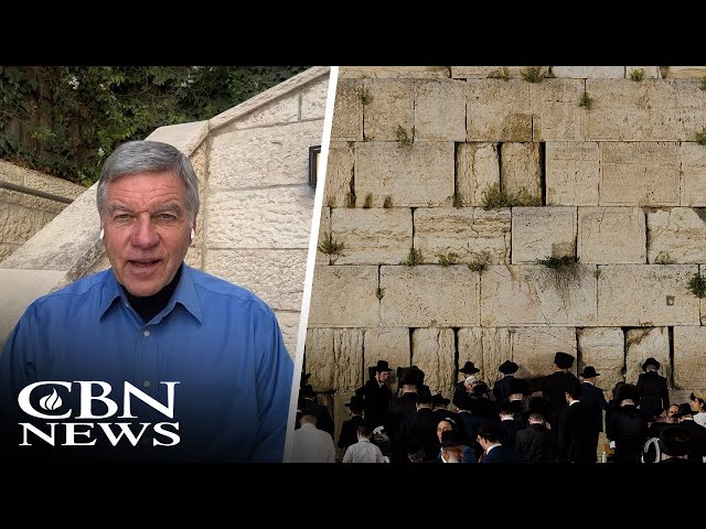 ⁣CBN News Live at the Western Wall