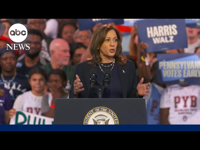 ⁣Harris blitzes must-win Pennsylvania in final push for votes ahead of Election Day