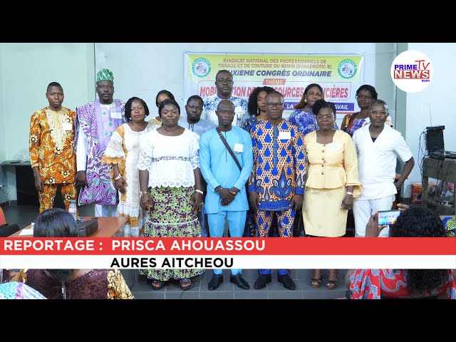 ⁣CONGRÈS ORDINAIRE SYNAPROTIC BENIN MARCELLE DANSOU RÉÉLU Â LA TÊTE DU SYNDICAT