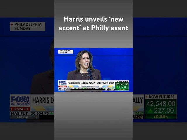 ⁣Harris mocked for unveiling a pastor-like accent at Philadelphia event #shorts