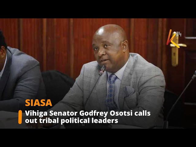 ⁣Vihiga Senator Godfrey Osotsi calls out tribal political leaders