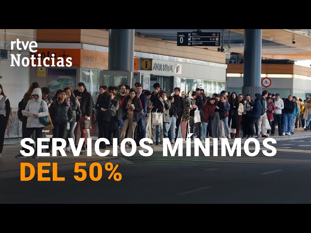 ⁣HUELGA TRANSPORTE: Grandes COLAS, largas ESPERAS y AUTOBUSES a REBOSAR en la PRIMERA JORNADA | RTVE