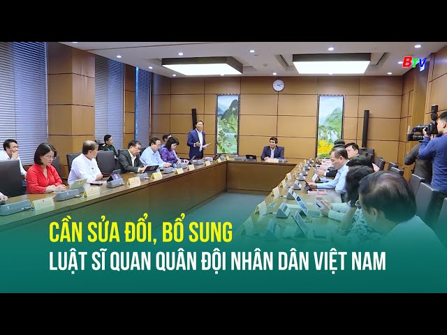 ⁣Cần sửa đổi, bổ sung Luật Sĩ quan Quân đội nhân dân Việt Nam