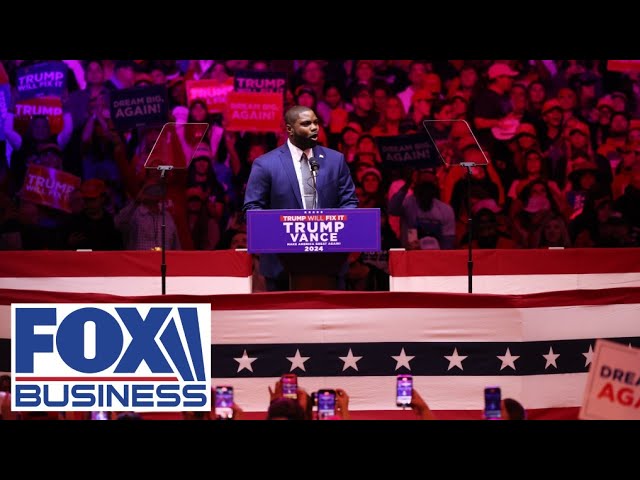 ⁣Congressman goes after Harris at 'electric' MSG rally