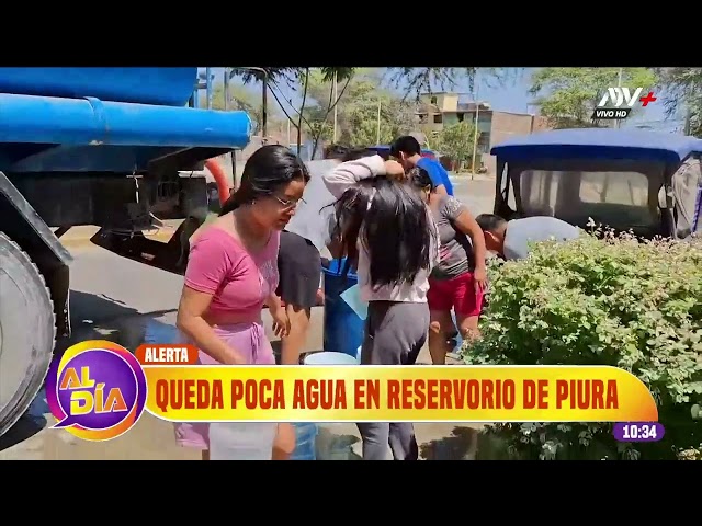 ⁣Piura: Reservorio luce casi seco y podrían quedarse sin agua en un mes