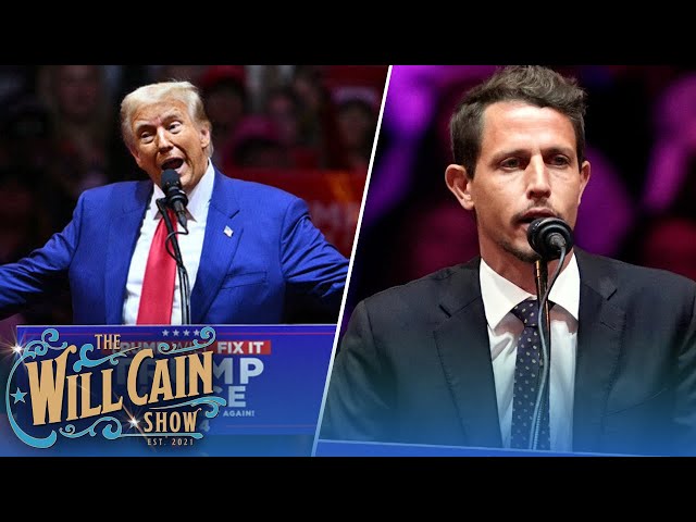 ⁣Live: Left twists joyful Trump rally! PLUS comedian Hinchcliffe under fire for joke | Will Cain Show