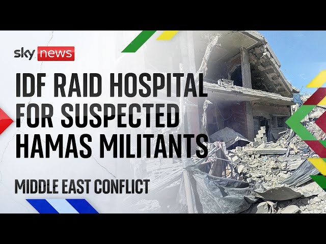 ⁣Around 100 suspected Hamas militants arrested during raid on Gaza hospital, says IDF