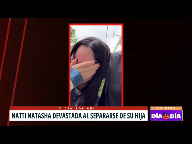 ⁣Devastada Natti Natasha tras separarse de su hija en su primer día de escuela