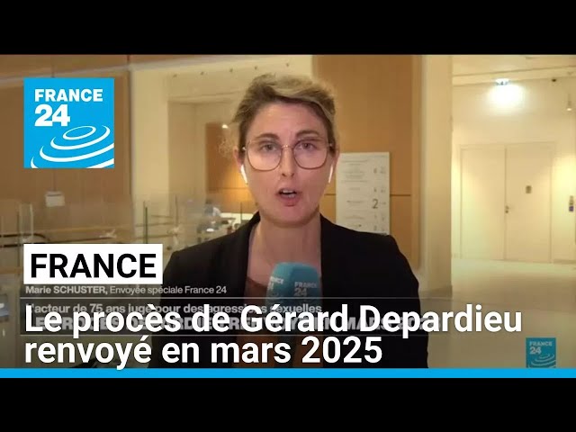 ⁣France : le procès de Gérard Depardieu renvoyé en mars 2025 • FRANCE 24