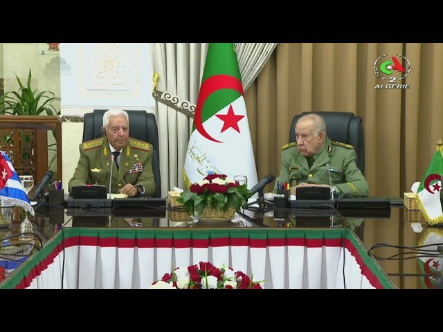 ⁣Le Chef d'Etat-Major de l'ANP a reçu le Vice-ministre des Forces armées révolutionnaires c