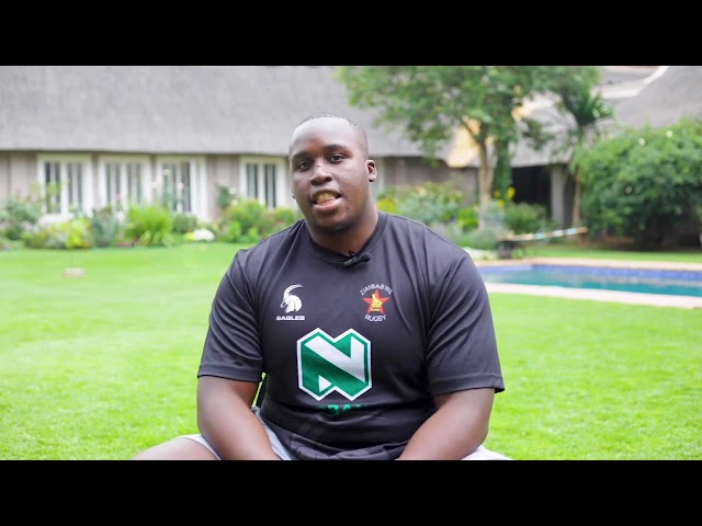 ⁣Munashe Mhere's journey as a professional rugby player