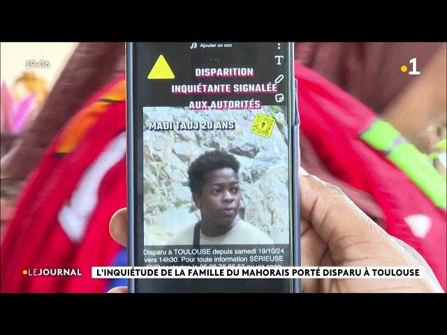 ⁣L’inquiétude de la famille du Mahorais porté disparu à Toulouse