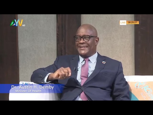 ⁣Dr. Austin H. Demby, the Minister of Health, discusses the state of free healthcare in Sierra Leone