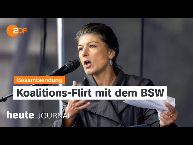 ⁣heute journal vom 28.10.2024 Einschnitte bei VW, Koalitionsverhandlungen in Thüringen, Trump in NYC