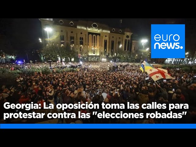 ⁣Georgia: La oposición toma las calles para protestar contra las "elecciones robadas"