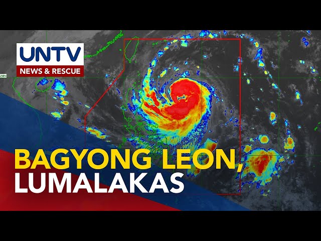 ⁣Bagyong Leon, bahagyang lumakas; Signal No  1, nakataas na sa ilang bahagi ng Luzon