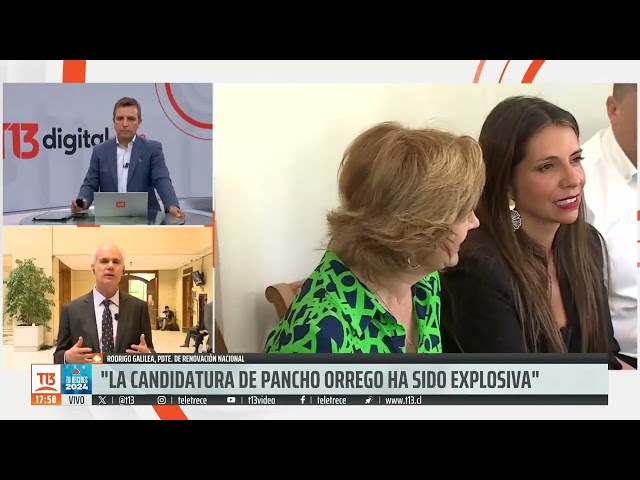 ⁣Presidente de Renovación Nacional: "La candidatura de Pancho Orrego ha sido explosiva"