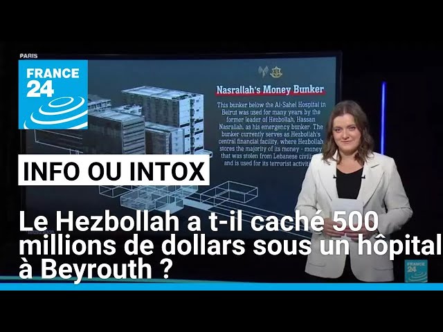 ⁣Le Hezbollah a t-il caché 500 millions de dollars dans un bunker sous un hôpital à Beyrouth ?