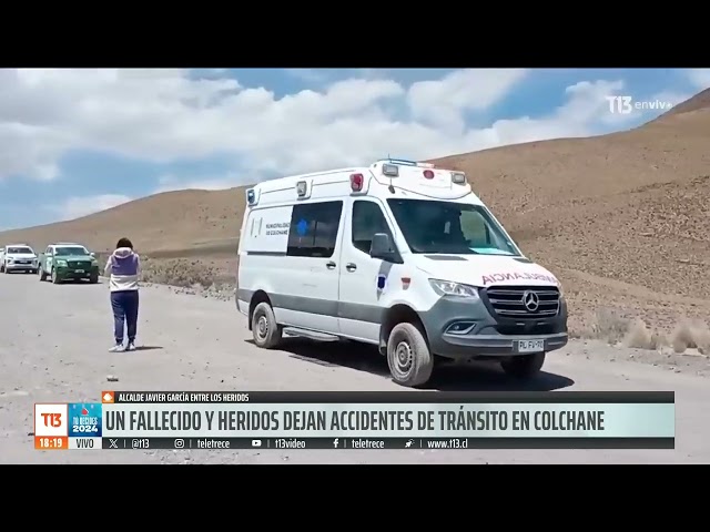 ⁣Doble accidente en Tarapacá: alcalde de Colchane entre los heridos y hay un fallecido