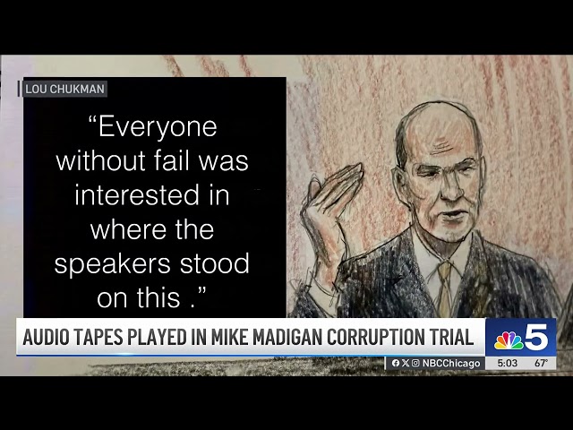 ⁣Secret recordings played at Mike Madigan corruption trial