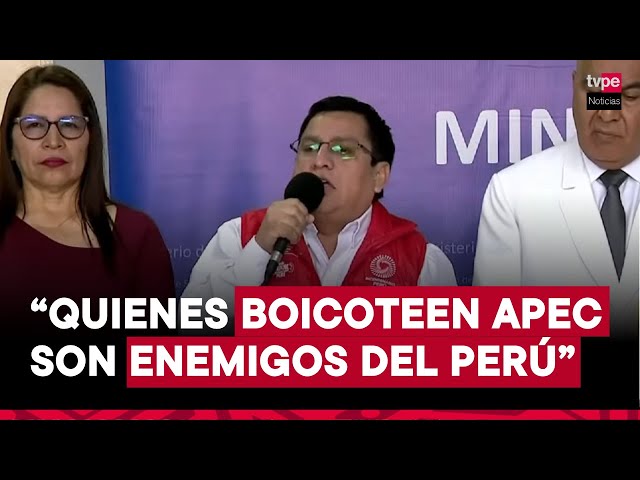 ⁣Ministro de Salud: “Solo un enemigo del Perú se opone al desarrollo”