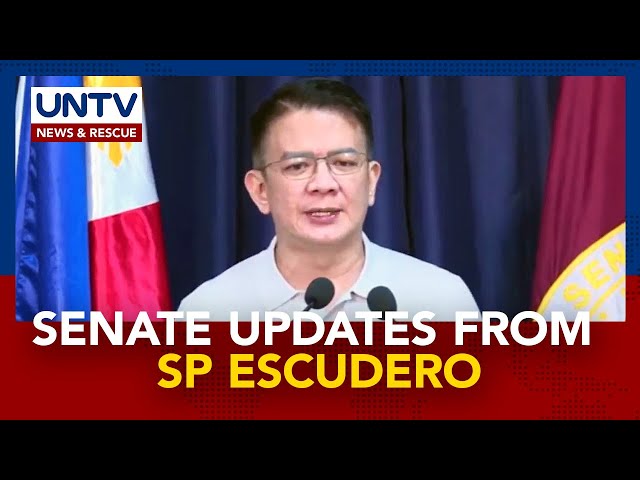 ⁣Senate President Francis Escudero gives update on pressing issues at Kapihan sa Senado