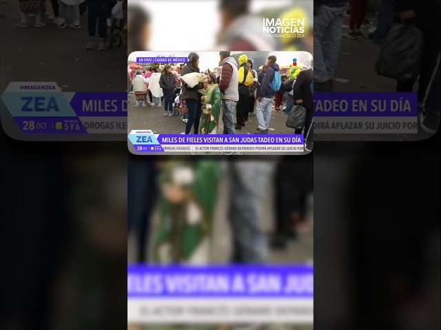 ⁣Peregrinaciones llegan a la iglesia de San Hipólito para festejar a San Judas Tadeo | Shorts | Zea