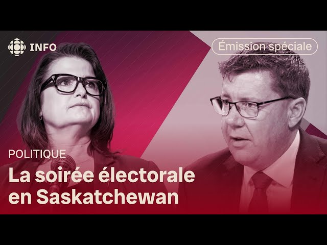 ⁣La soirée électorale en Saskatchewan