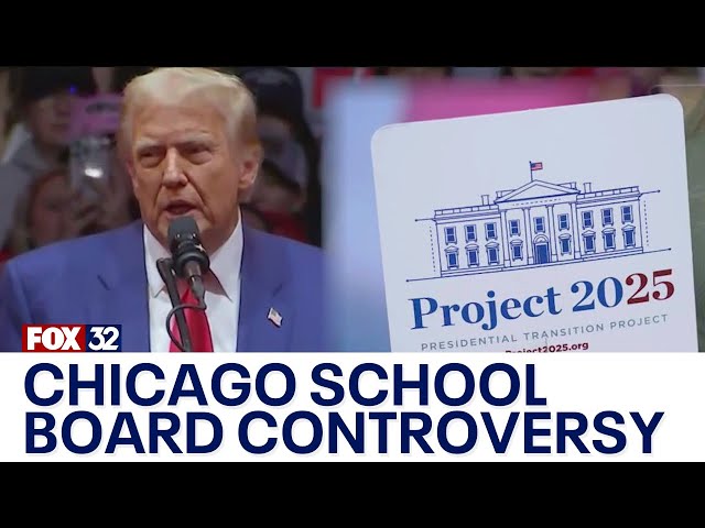 ⁣Chicago school board candidates opposed by CTU say false ads link them to Trump, Project 2025