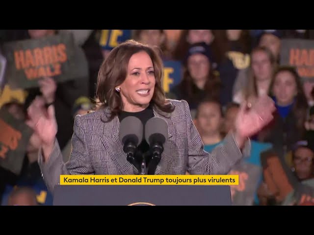 ⁣Kamala Harris et Donald Trump toujours plus virulents