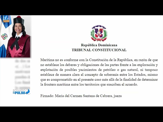 ⁣Despojan a la Republica Dominicana de parte de su área marítima | Echando El Pulso