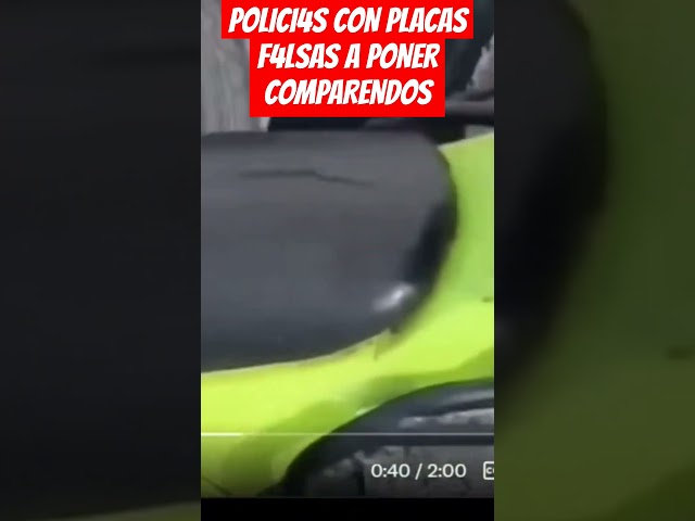 ⁣POLICI4S CON PLACAS F4LSAS A PONER COMPARENDOS