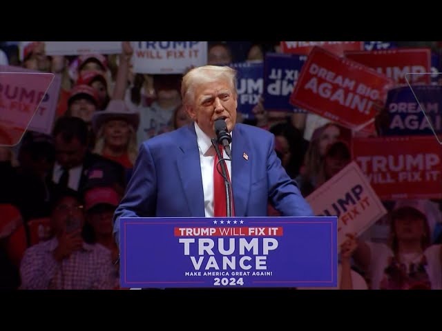 ⁣LIVE: Former President Donald Trump delivers remarks to the press at Mar-a-Lago