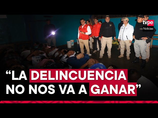 ⁣La Libertad: ministro Arana lidera traslado de 13 internos de alta peligrosidad del penal El Milagro