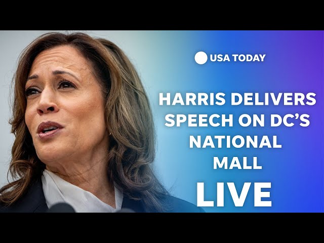 ⁣Watch live: Harris makes closing argument to voters at DC Ellipse