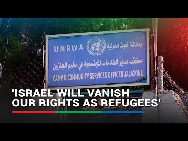 ⁣Palestinian refugees in West Bank are worried after Israeli UNRWA ban