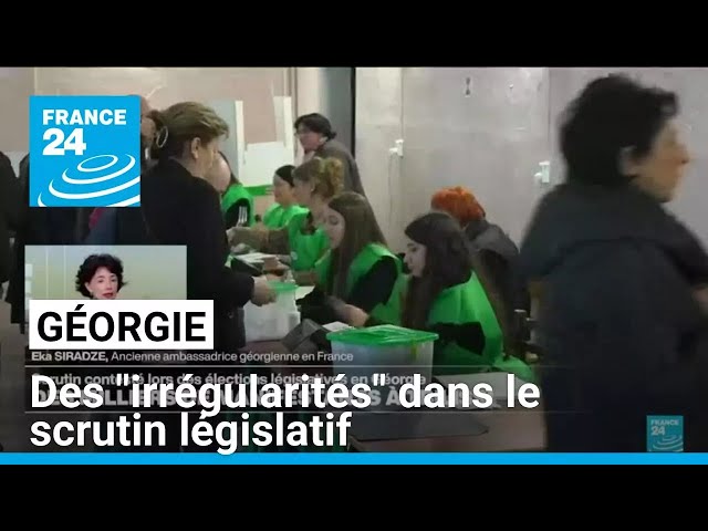 ⁣Géorgie : des "irrégularités" dans le scrutin législatif • FRANCE 24