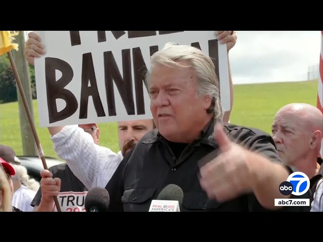 ⁣Steve Bannon released from prison days ahead of election