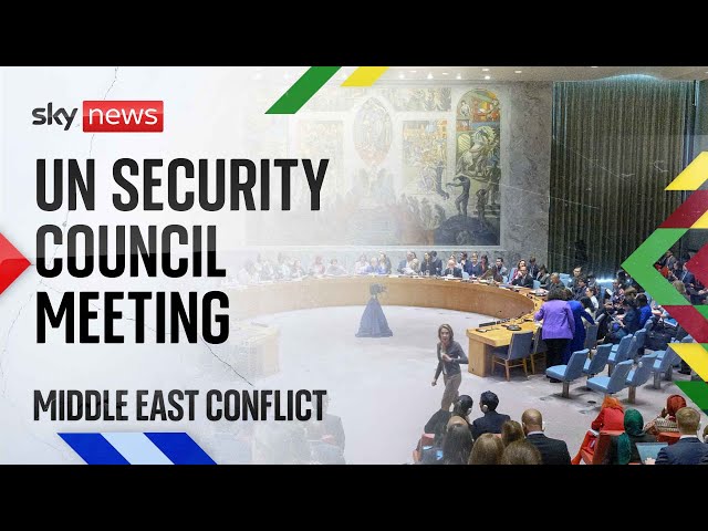 ⁣Watch live: UN Security Council discusses situation in Middle East | Tuesday 29 October 2024