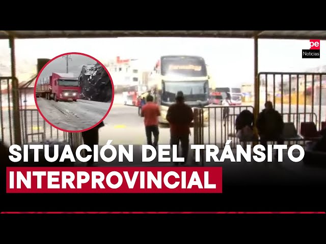 ⁣Terminal de Yerbateros: situación del transporte interprovincial tras nevada en la Carretera Central