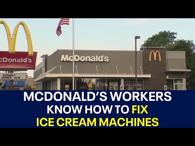 ⁣McDonald's workers have no excuse: Can now fix ice cream machines