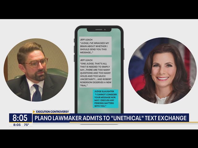 ⁣TX lawmaker exposed: Texted judge to illegally sway death row case