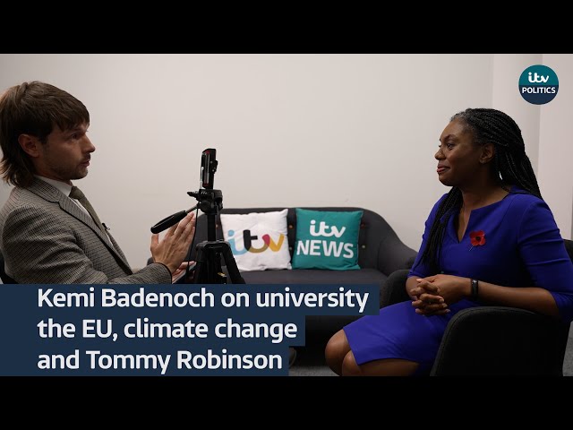 ⁣Tommy Robinson, university, the EU: Kemi Badenoch's pitch to young voters