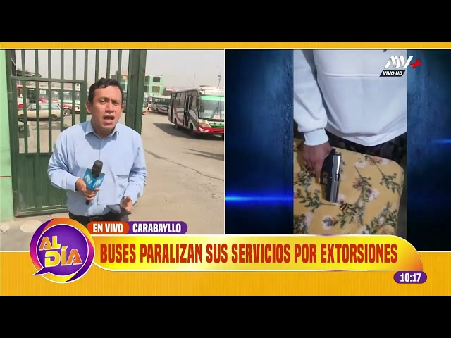 ⁣Carabayllo: Buses paralizan sus servicios por extorsiones