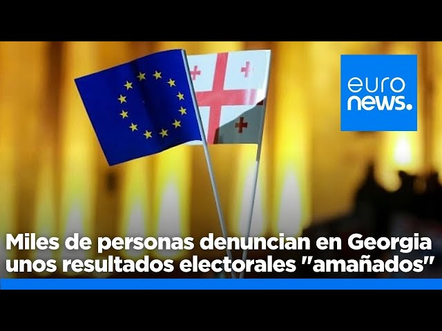 ⁣Miles de personas denuncian en Georgia unos resultados electorales "amañados"