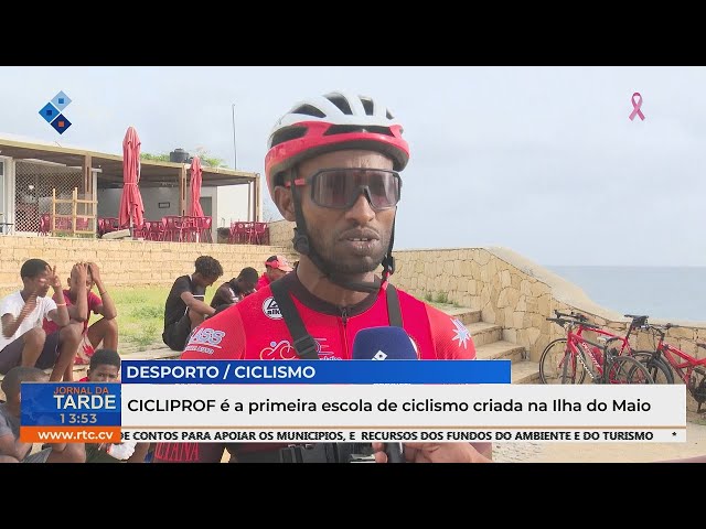 ⁣CICLIPROF é a primeira escola de ciclismo criada na Ilha do Maio