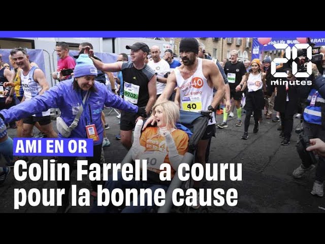 ⁣Colin Farrell a couru le marathon de Dublin pour la bonne cause